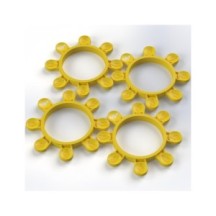 RC-Project Tire Gluing Rubber Bands Yellow (4) RCPJ-A024-Y
