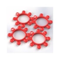 RC-Project Tire Gluing Rubber Bands Maranello Red (4) RCPJ-A024-MR