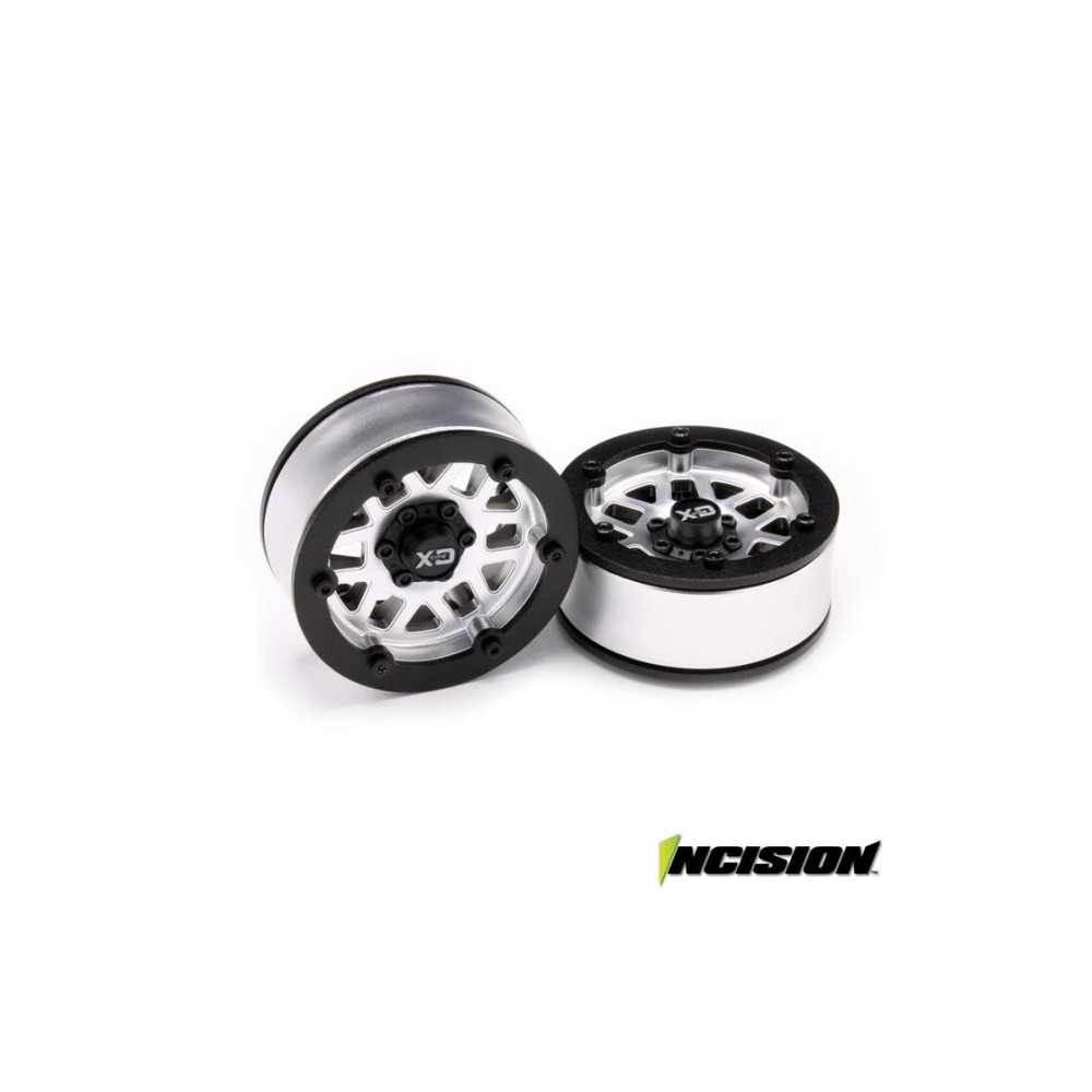Incision 2IRC KMC Machete Beadlock Slv/Blk IRC00252