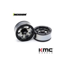 Incision 2IRC KMC KM233 Beadlock Black Chrome IRC00256