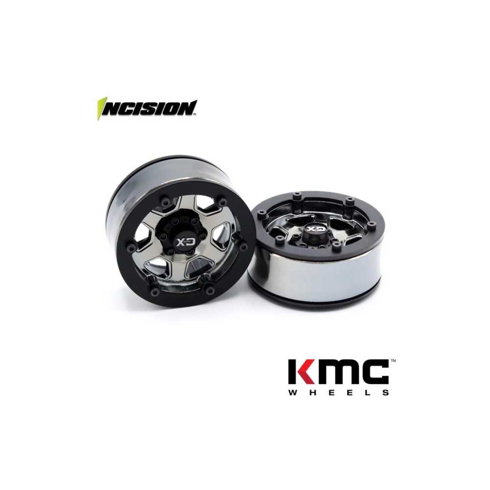 Incision 2IRC KMC KM233 Beadlock Black Chrome IRC00256 Incision 2IRC KMC KM233 Beadlock Black Chrome IRC00256