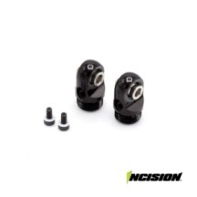 Incision 2S8E Machined Shock Cap Black IRC00514