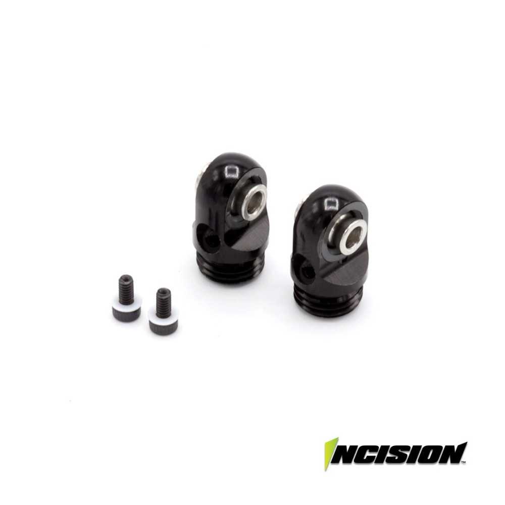 Incision 2S8E Machined Shock Cap Black IRC00514 Incision 2S8E Machined Shock Cap Black IRC00514