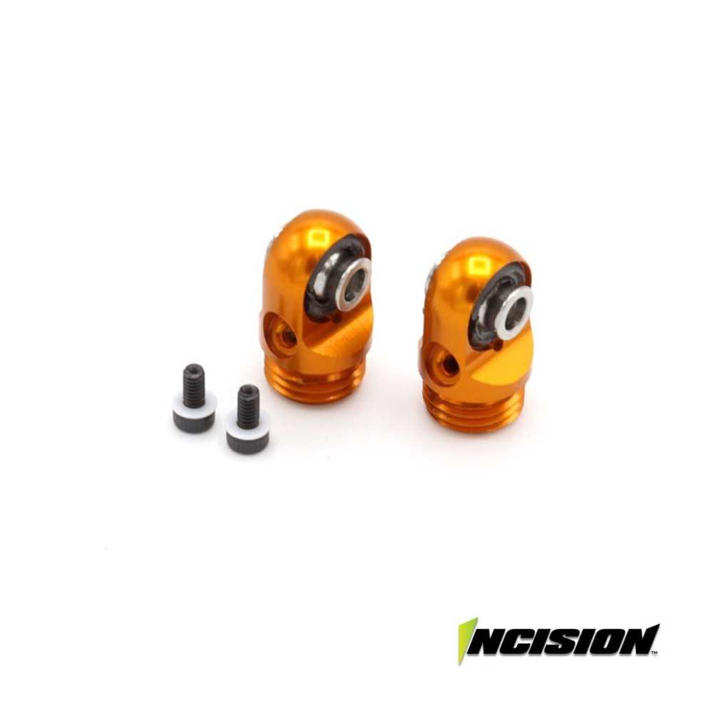 Incision 2S8E Machined Shock Cap Orange IRC00515