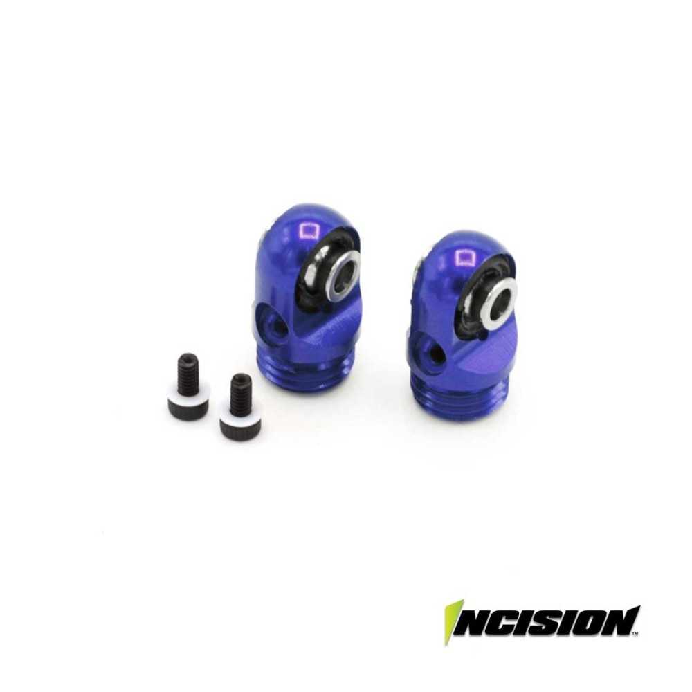 Incision 2S8E Machined Shock Cap Blue IRC00516 Incision 2S8E Machined Shock Cap Blue IRC00516