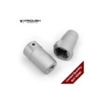Vanquish Axial SCX10 Lockouts Clear Anodized VPS01158