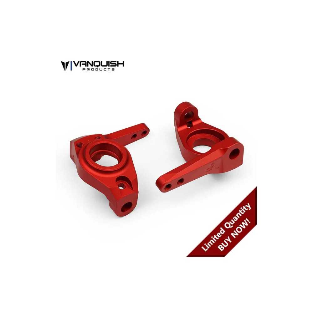 Vanquish Axial SCX10 8 Degree Knuckles Red Anodized VPS02853
