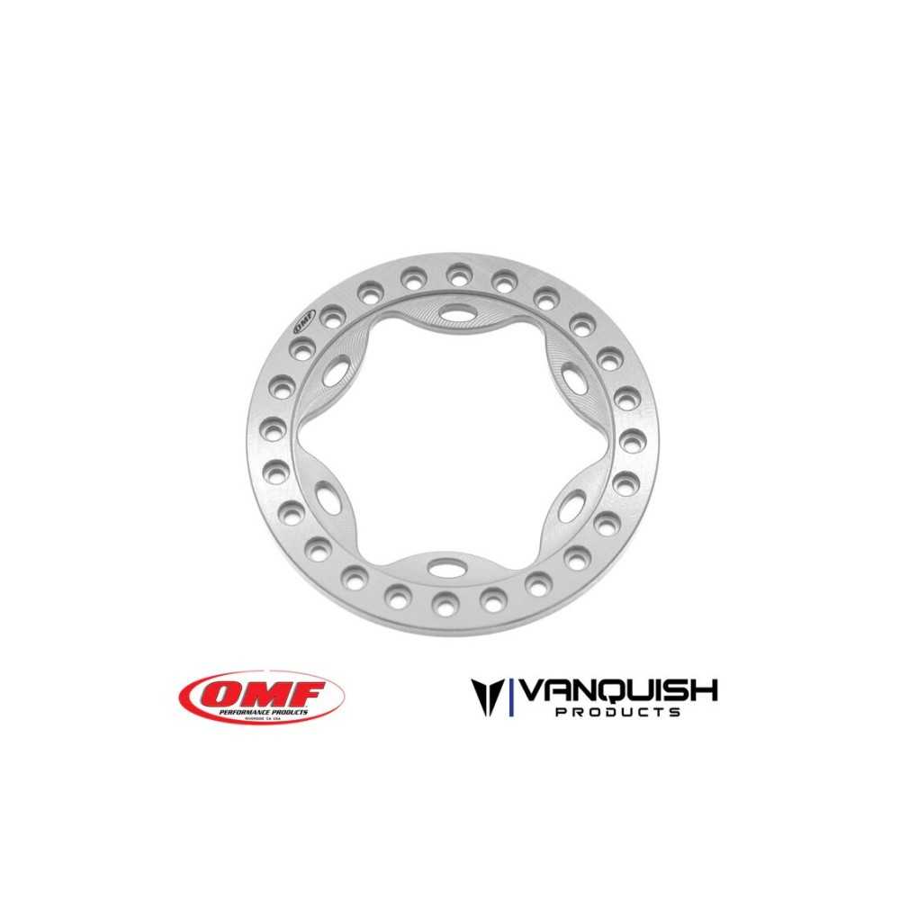 Vanquish OMF 1.9 Scallop Beadlock Clear Anodized VPS05127