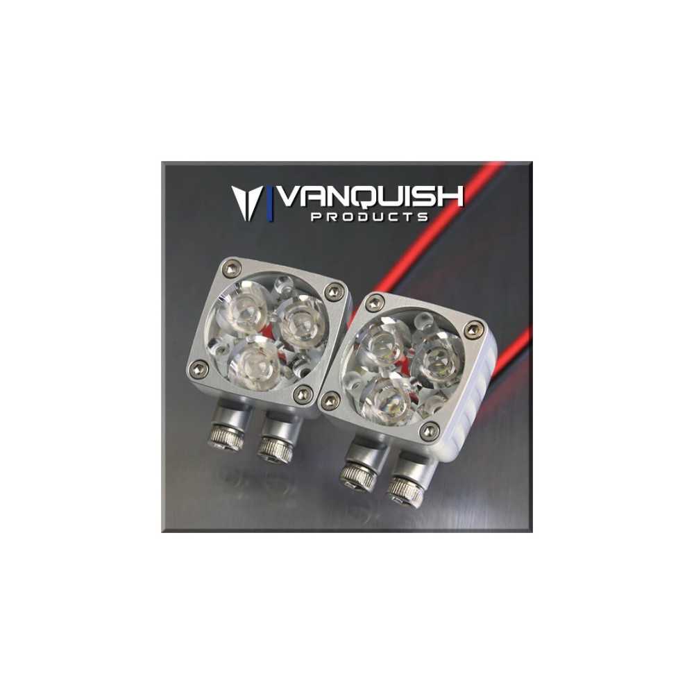 Luces LED Q-Series Rigid Industries anodizado transparente Vanquish VPS07171