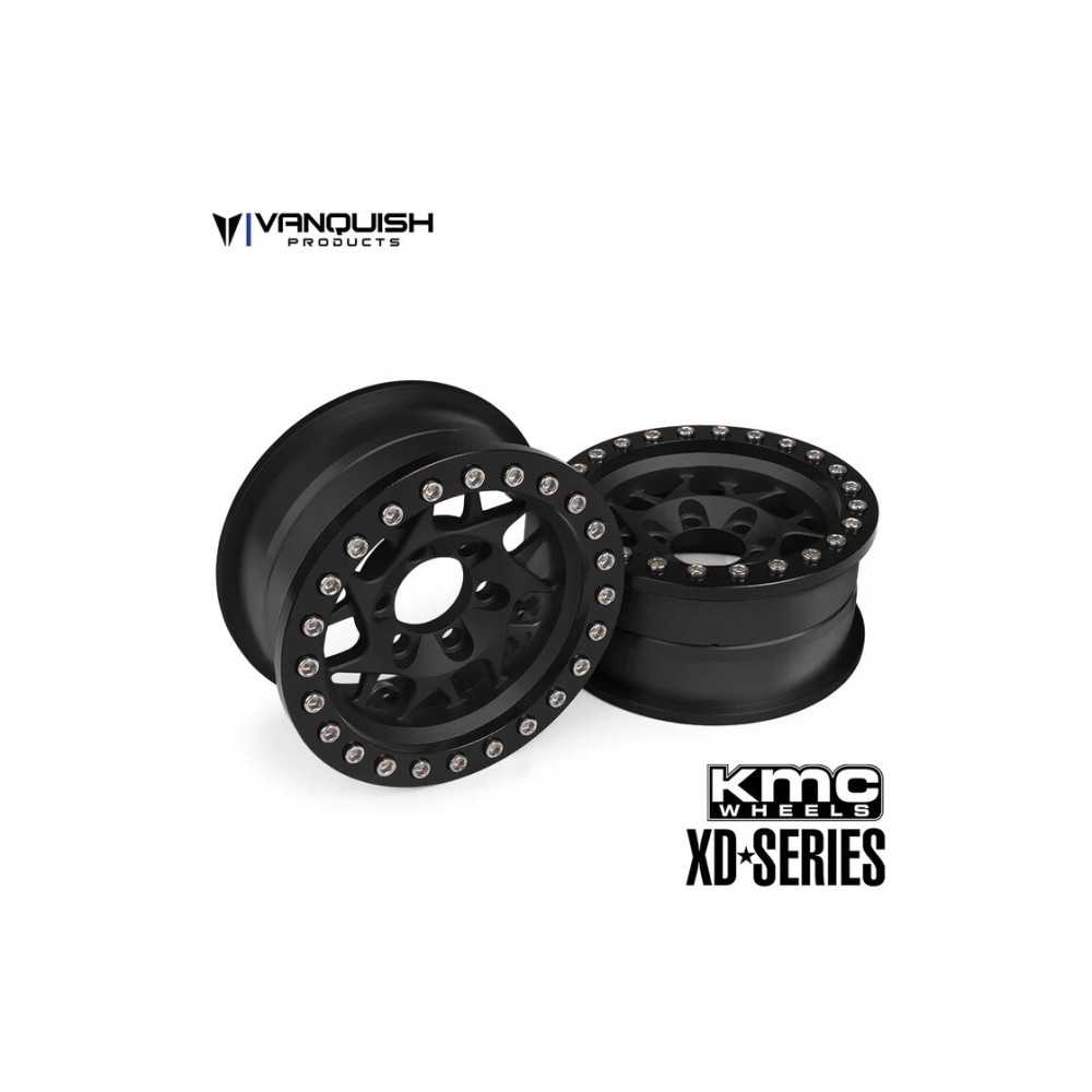 Vanquish KMC 1.9 XD127 Bully Black Anodized VPS07710