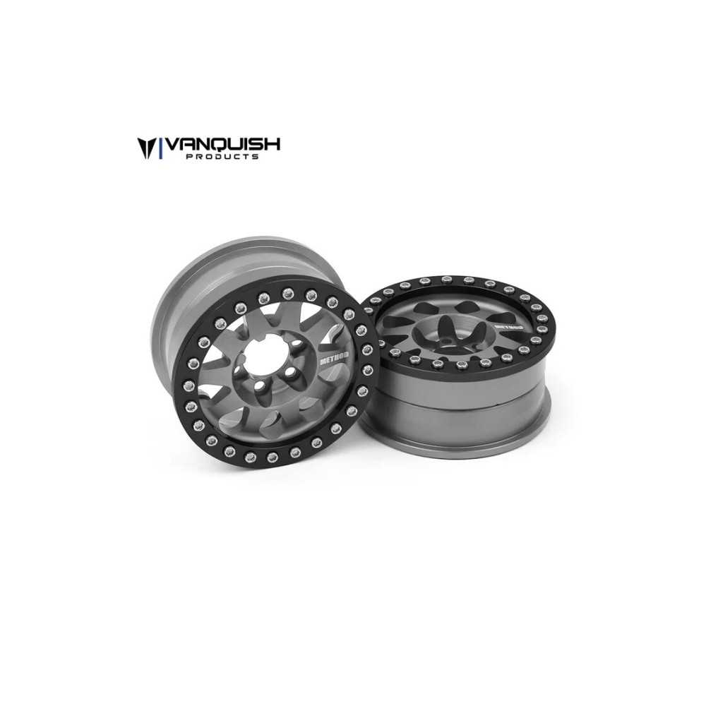 Llantas Crawler Vanquish Method 1.9 101 V2 Grey Anodized VPS07758 Llantas Crawler Vanquish Method 1.9 101 V2 Grey Anodized VPS07758
