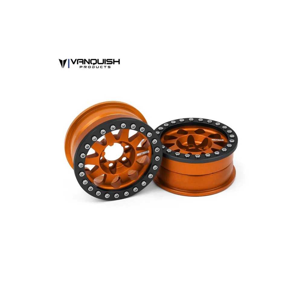 Llantas Crawler Vanquish Method 1.9 101 V2 Orange Anodized VPS07761 Llantas Crawler Vanquish Method 1.9 101 V2 Orange Anodized VPS07761