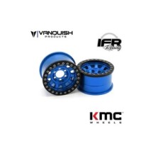 Llanta KMC 1.9 KM236 Tank azul anodizada Vanquish