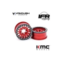 Vanquish KMC 1.9 KM445 Impact Red Anodized VPS07804