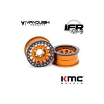 Llanta KMC 1.9 KM445 Impact naranja anodizada Vanquish