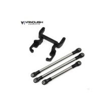 Soporte de servo SCX10-2 F9 negro Vanquish