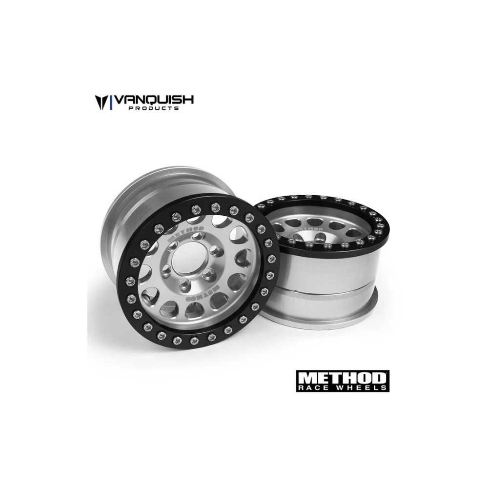 Llantas Crawler Vanquish Method 1.9 Race Wheel 105 Clear Anodized VPS07914