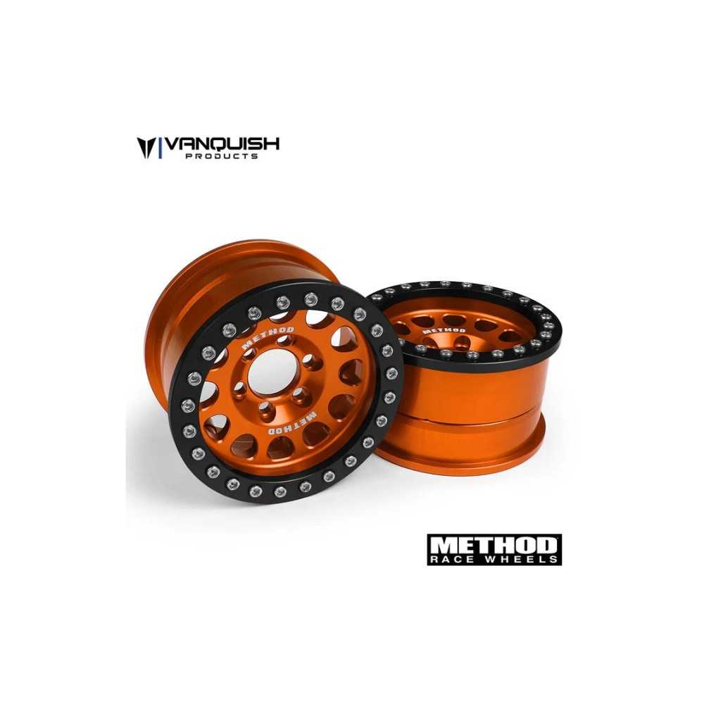 Llantas Crawler Vanquish Method 1.9 Race Wheel 105 Orange Anodized VPS07919