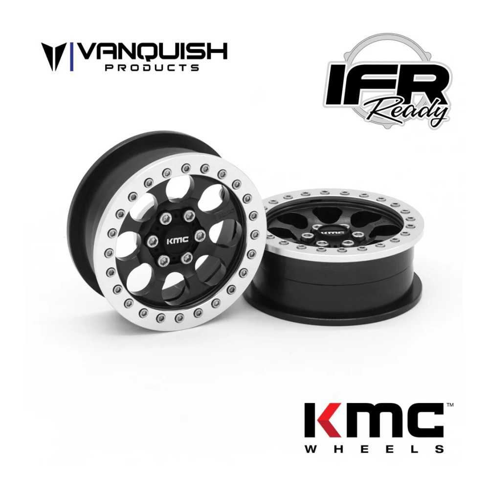 Vanquish KMC 2.2 KM237 Riot Black Anodized VPS08060