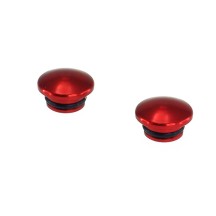 Tapones de aluminio 14 mm rojo EDS-199002