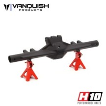 Carcasa de eje pórtico trasero de aluminio negro H10 Vanquish VPS08816 (2)