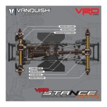 Vanquish VRD Stance RTR plateado 1/10 VPS09009B