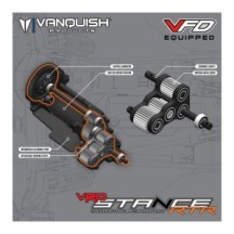 Vanquish VRD Stance RTR plateado 1/10 VPS09009B
