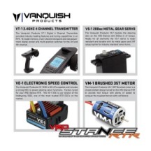 Vanquish VRD Stance RTR plateado 1/10 VPS09009B