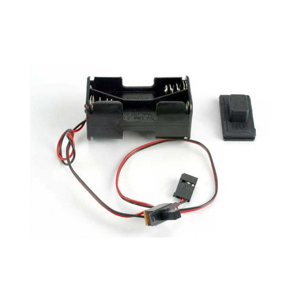 Traxxas Battery holder with on off switch rubber on off switch cove TRX1523 Traxxas Battery holder with on off switch rubber on off switch cove TRX1523
