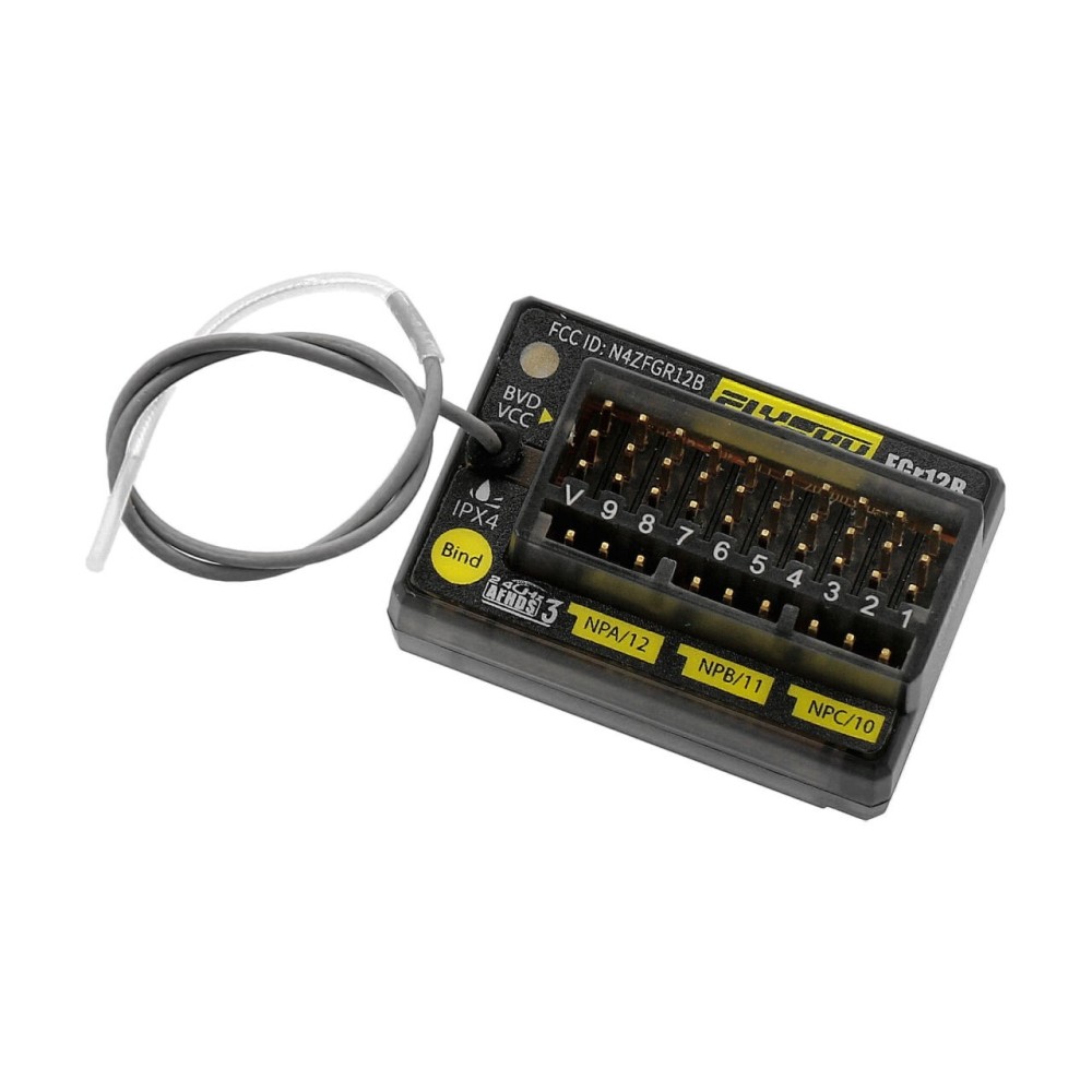Receptor FGr12B AFHDS3 12 canales FlySky FS012 Receptor FGr12B AFHDS3 12 canales FlySky FS012