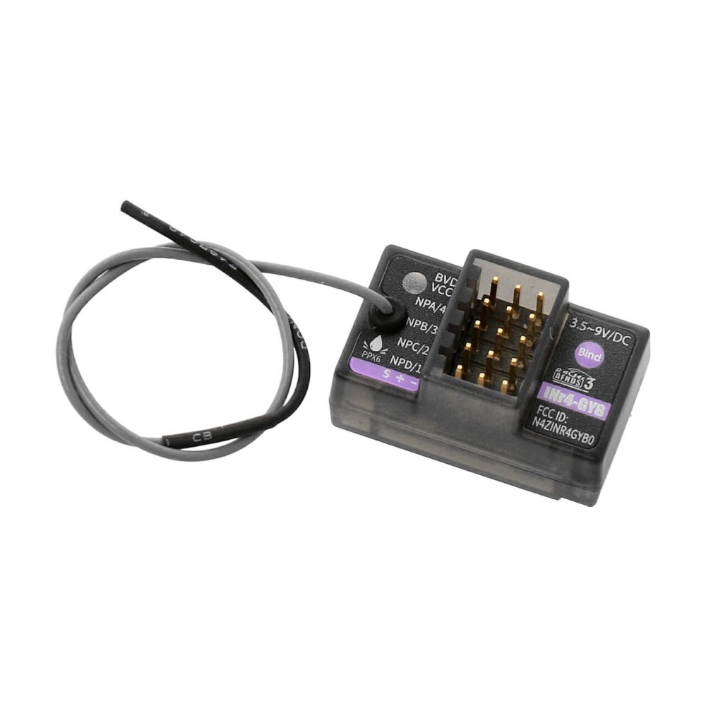 Receptor INR4-GYB 4 canales giroscopio FlySky FS013 Receptor INR4-GYB 4 canales giroscopio FlySky FS013