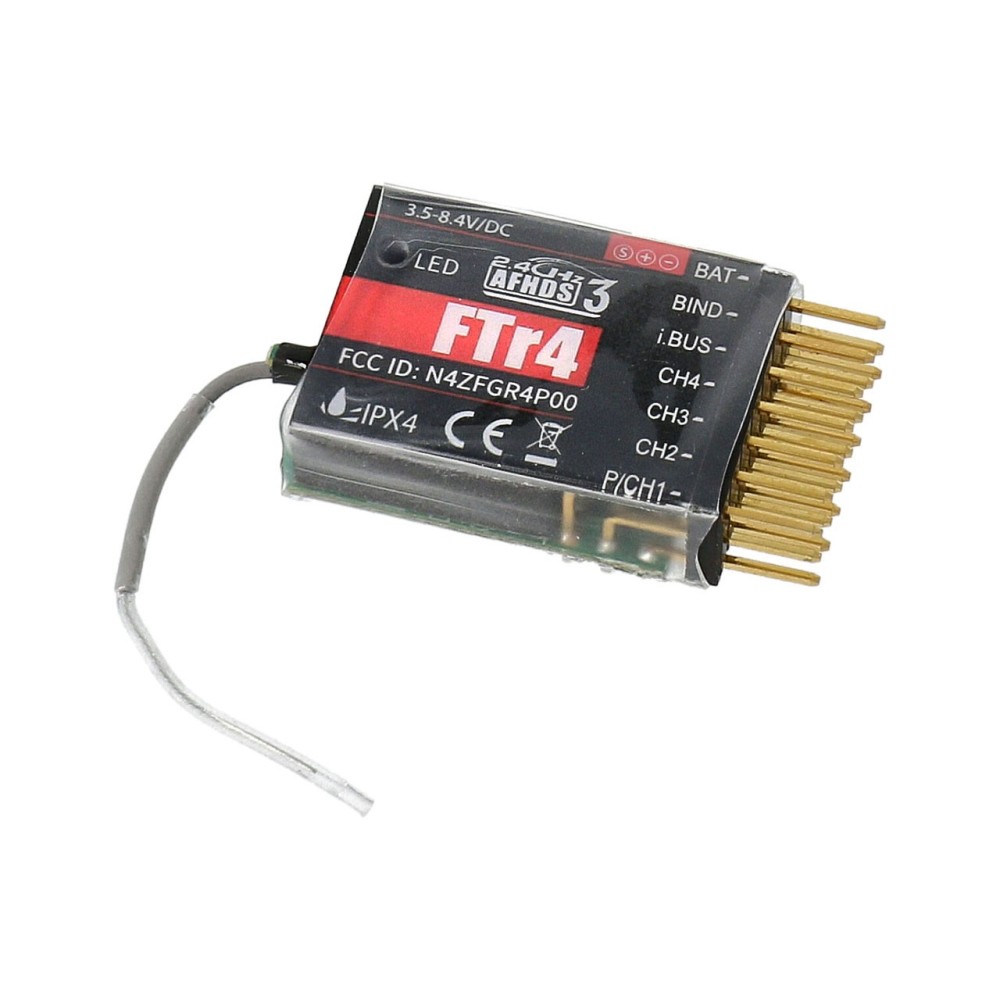 Receptor FTR4 AFHDS3 4 canales FlySky FS018 Receptor FTR4 AFHDS3 4 canales FlySky FS018
