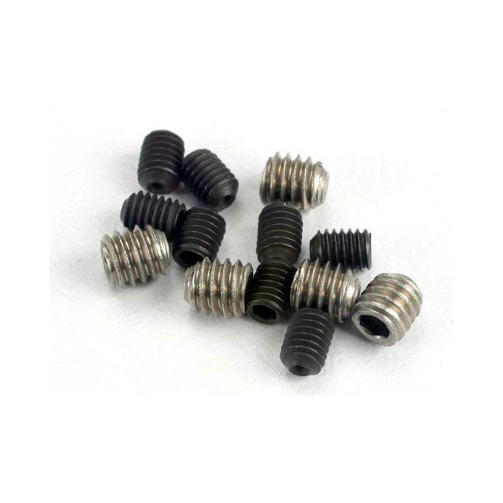 Tornillos Grub Traxxas 3x4mm (8) y 4x4mm de Acero inoxidable (4) TRX1548 Tornillos Grub Traxxas 3x4mm (8) y 4x4mm de Acero inoxidable (4) TRX1548