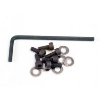 Traxxas Backplate screws (3x8mm hex cap) (6) washers (6) wrench TRX1552