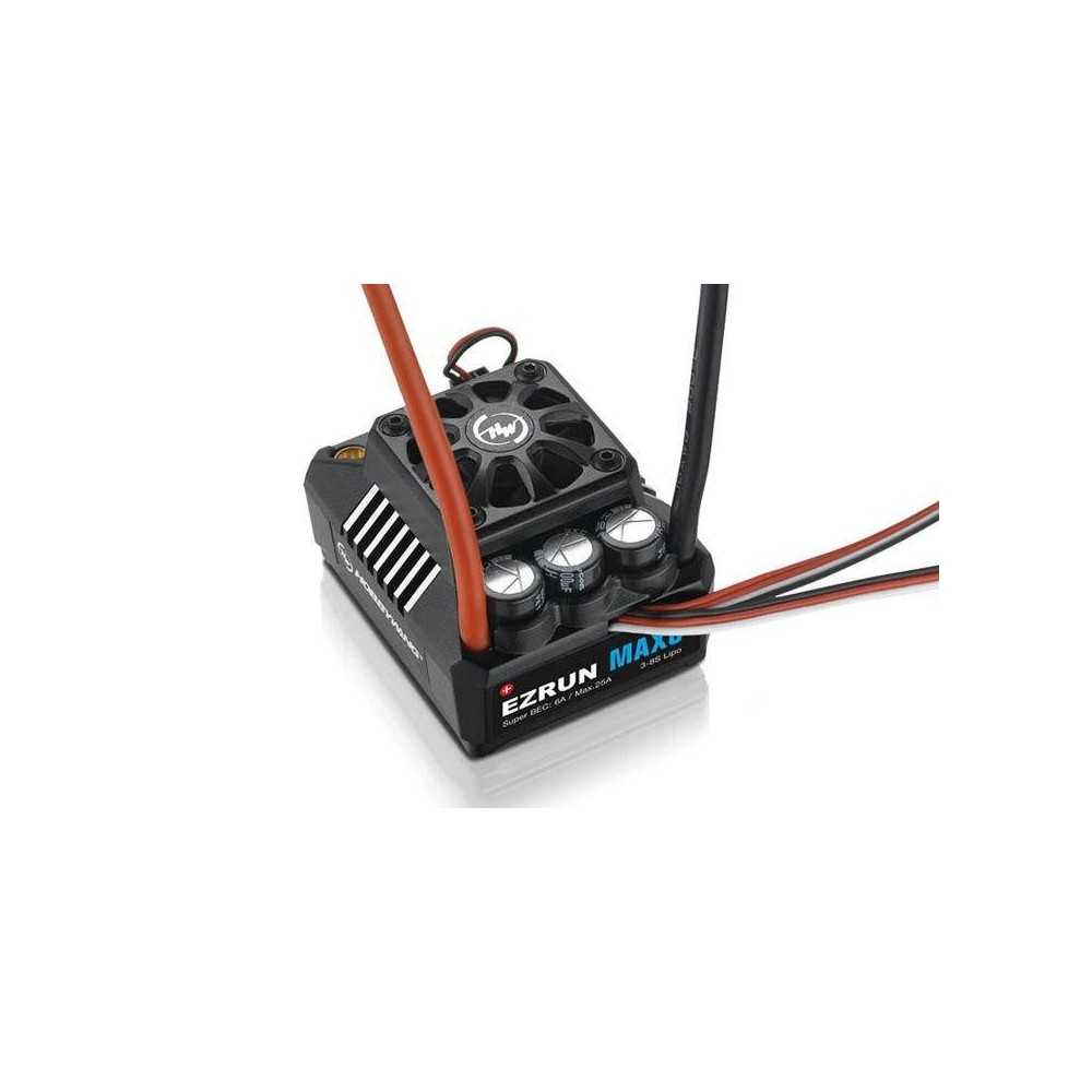 Variador Ezrun MAX6 ESC Sensorless 160 Amp, 3-8s LiPo, BEC 6A HW30105000
