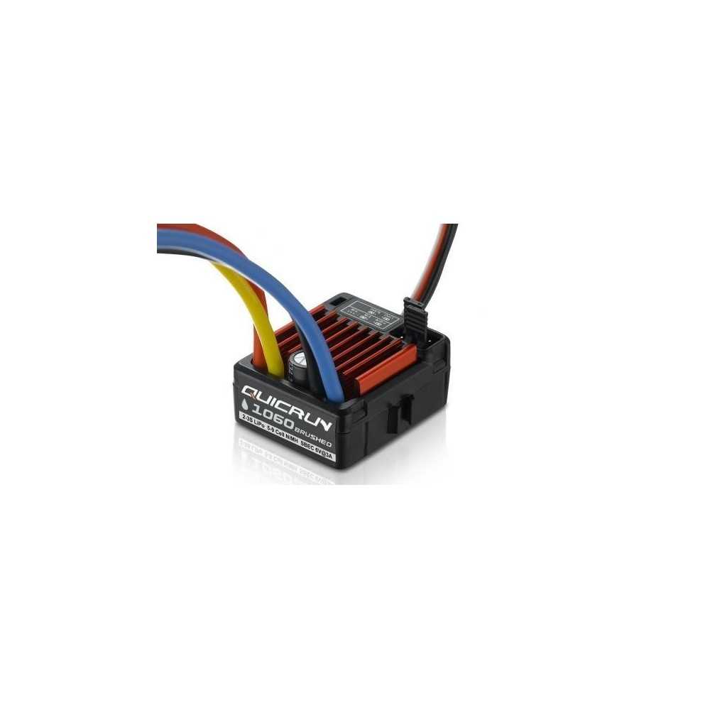 Hobbywing QuicRun 1060 Brushed ESC Tamiya Plug 60A for 1:10 HW30120201 Hobbywing QuicRun 1060 Brushed ESC Tamiya Plug 60A for 1:10 HW30120201