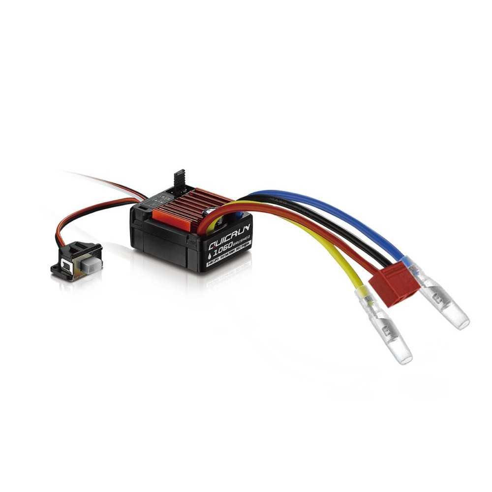 Hobbywing QuicRun 1060 Brushed ESC T-Plug 60A for 1:10 HW30120203 Hobbywing QuicRun 1060 Brushed ESC T-Plug 60A for 1:10 HW30120203