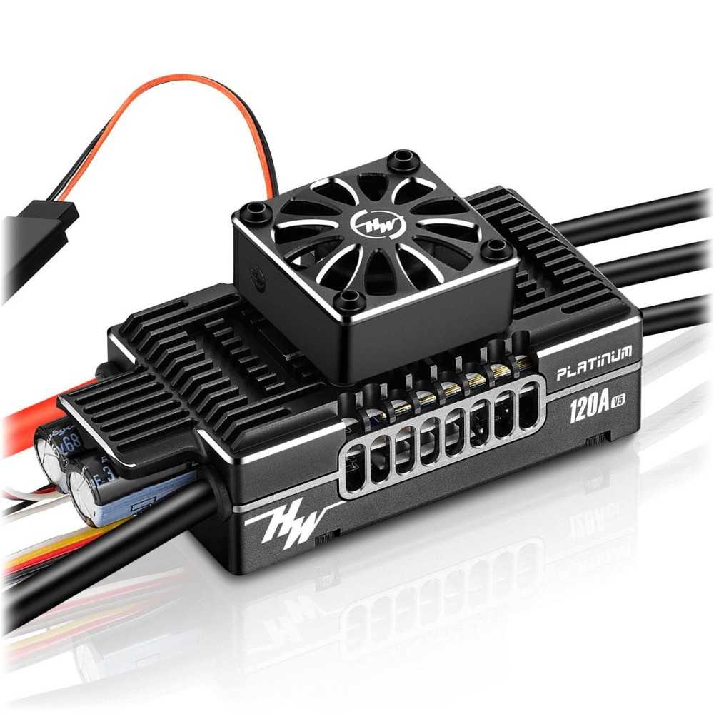 Hobbywing Platinum Pro 120A Regler V5 3-8s, 10 A BEC HW30203402 Hobbywing Platinum Pro 120A Regler V5 3-8s, 10 A BEC HW30203402