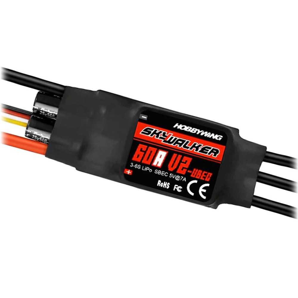 Hobbywing Skywalker V2 60A 3-6s, 7A BEC HW30216101