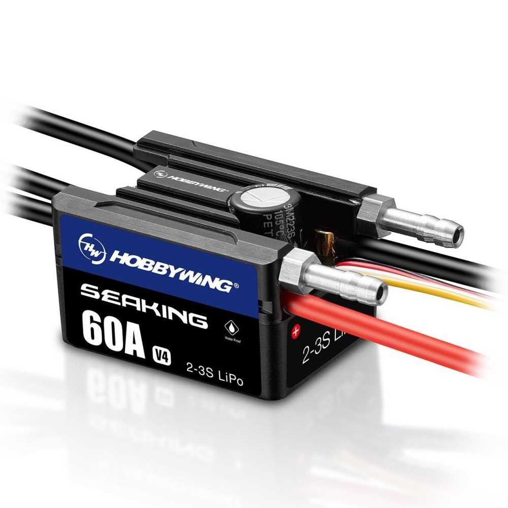 Hobbywing Seaking 60A Boat ESC V4 2-3s LiPo HW30302202 Hobbywing Seaking 60A Boat ESC V4 2-3s LiPo HW30302202