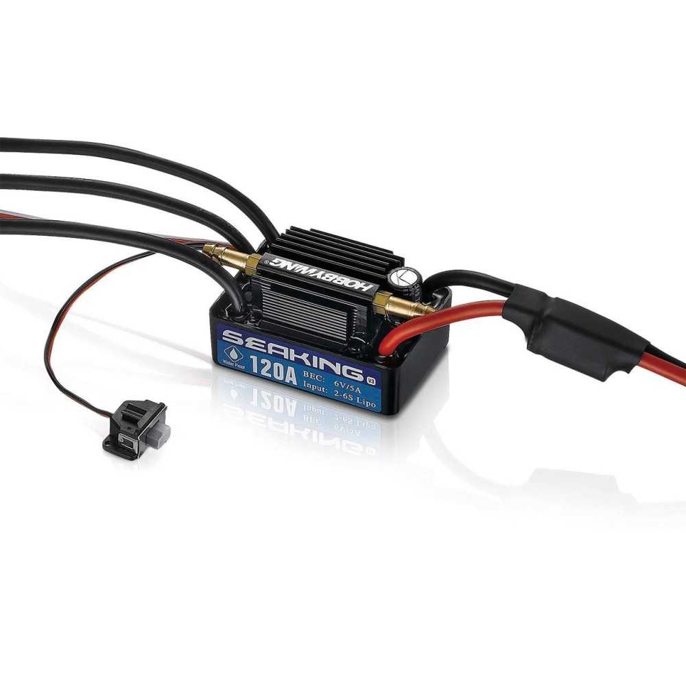 Hobbywing Seaking 120A Boat ESC V3 2-6s, 5A BEC HW30302360 Hobbywing Seaking 120A Boat ESC V3 2-6s, 5A BEC HW30302360