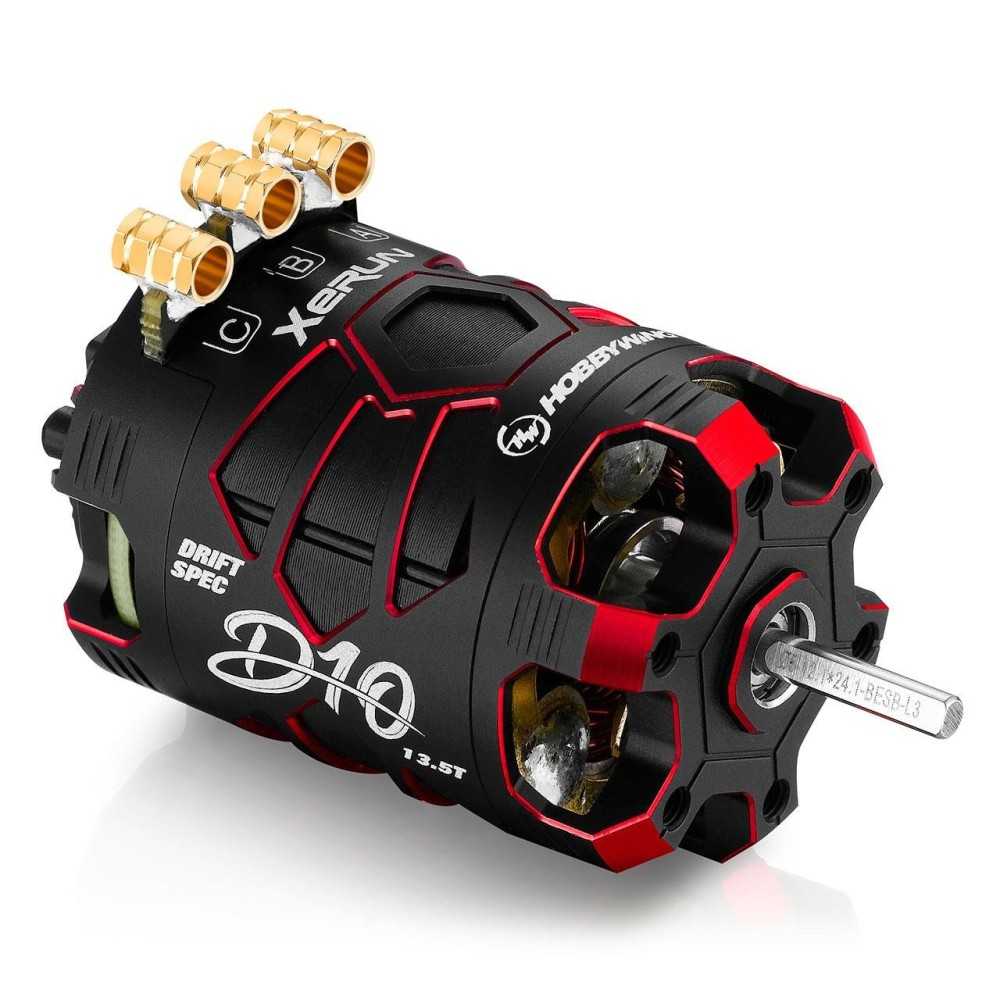 Hobbywing Xerun D10 Brushless Drift Motor 13.5T Red HW30401138 Hobbywing Xerun D10 Brushless Drift Motor 13.5T Red HW30401138