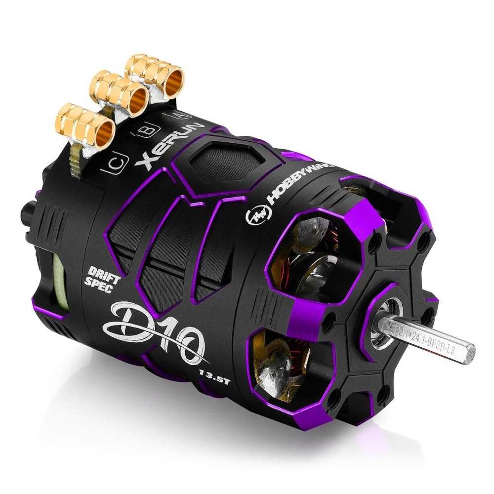 Hobbywing Xerun D10 Brushless Drift Motor 13.5T Purple HW30401139 Hobbywing Xerun D10 Brushless Drift Motor 13.5T Purple HW30401139