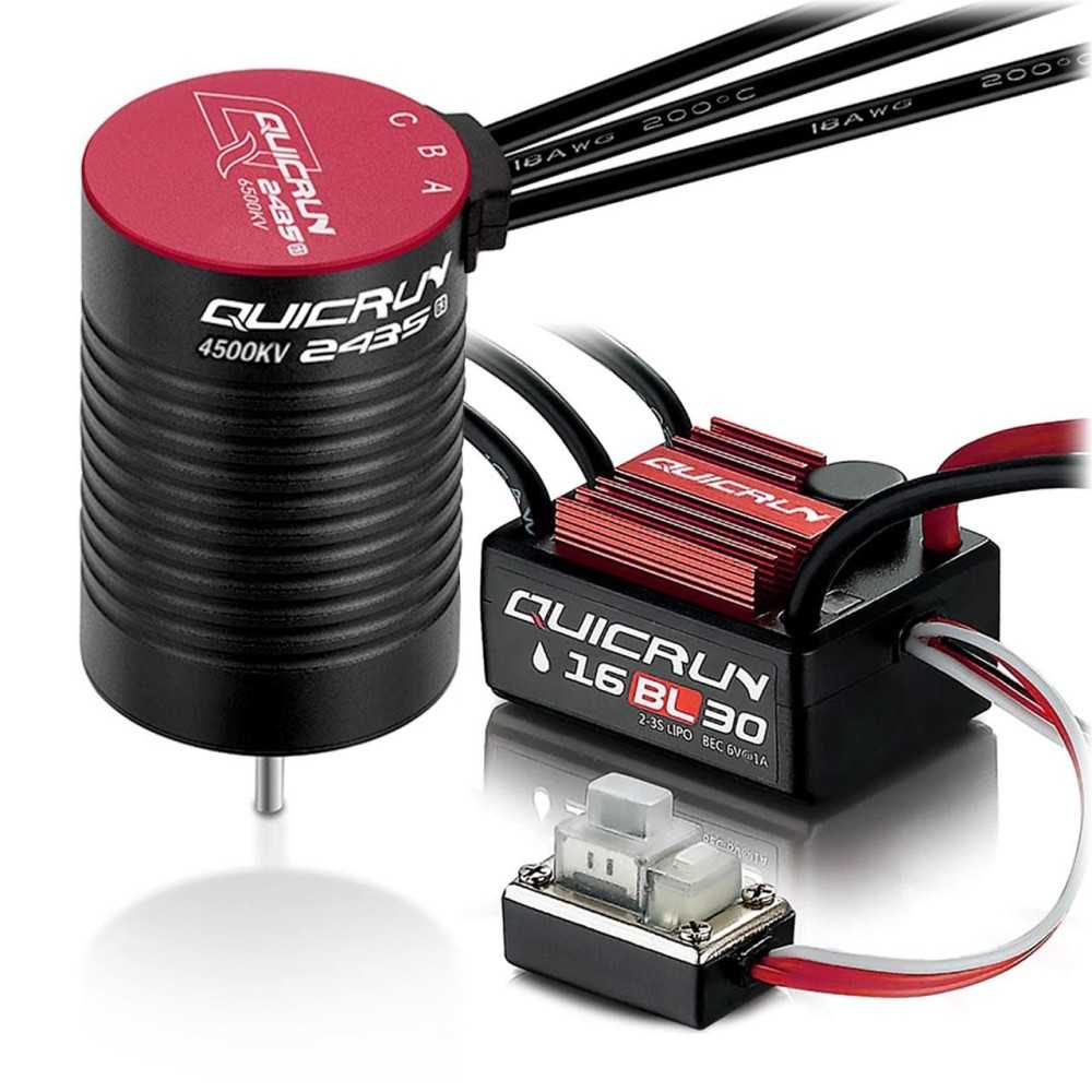 Hobbywing Combo WP16BL30 2435SL-4500kV-G3 HW38030000 Hobbywing Combo WP16BL30 2435SL-4500kV-G3 HW38030000