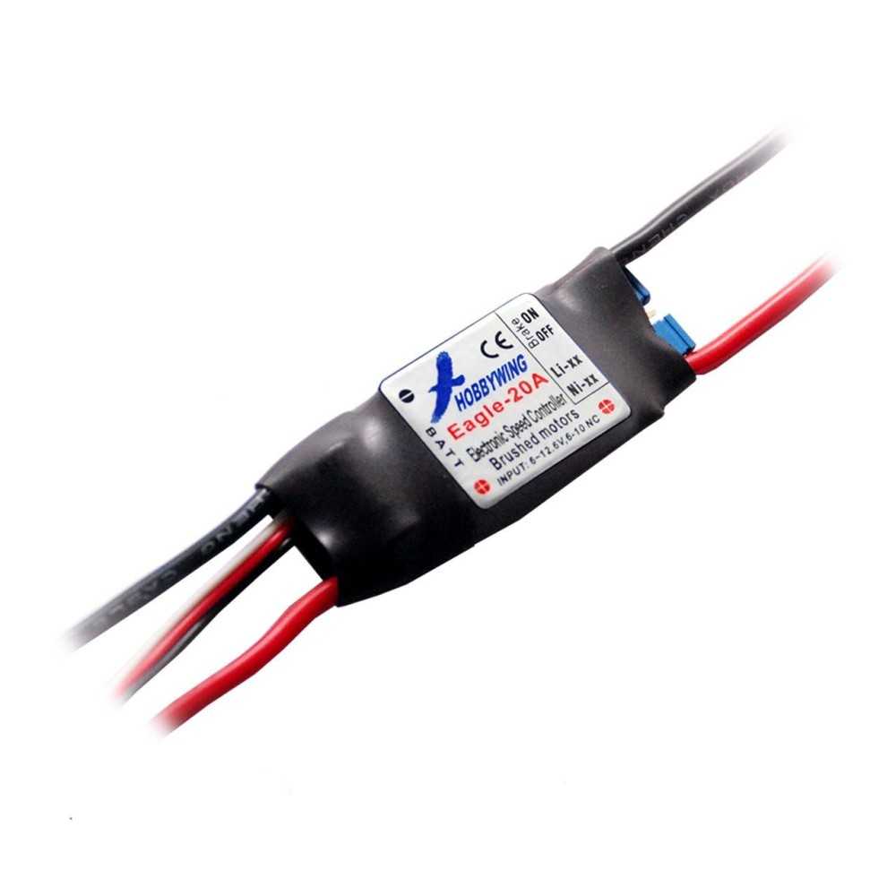 Hobbywing Eagle 20A Brushed ESC 2-3s, 1A BEC HW80050000