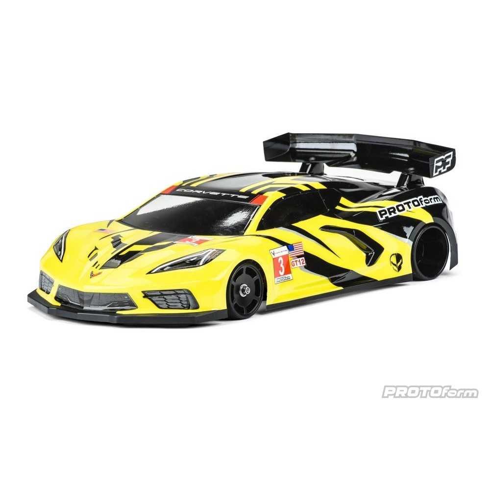 Pro-line Chevrolet Corvette C8 Clear Body for GT12 (PRM157520) PR1575-20 Pro-line Chevrolet Corvette C8 Clear Body for GT12 (PRM157520) PR1575-20