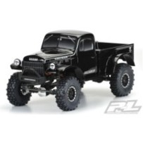 Pro-line 1946 Dodge Power Wagon Tough-Color (Black) Body for 12.3" (313mm) Wheelbase Scale Crawlers (PRO349918) PR3499-18