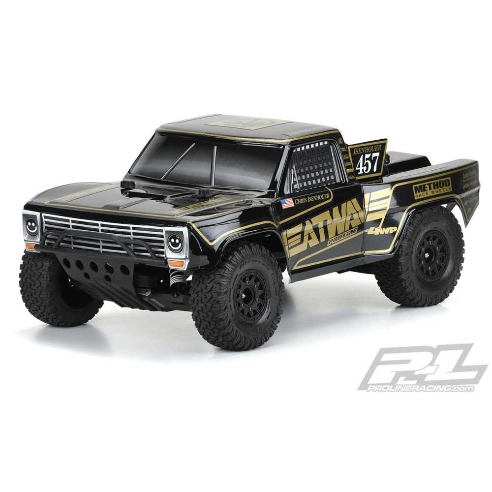 Carrocería Pre-cut Ford F-100 Race Truck 1967 Heatwave Edition Tough-Color negra para Slash 2WD PR3551-18 Carrocería Pre-cut Ford F-100 Race Truck 1967 Heatwave Edition Tough-Color negra para Slash 2WD PR3551-18