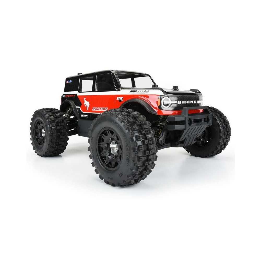 Pro-line 2021 Ford Bronco Clear Body for Stampede, Granite & Vorteks (with extended body mounts) (PRO359100) PR3591-00 Pro-line 2021 Ford Bronco Clear Body for Stampede, Granite & Vorteks (with extended body mounts) (PRO359100) PR3591-00