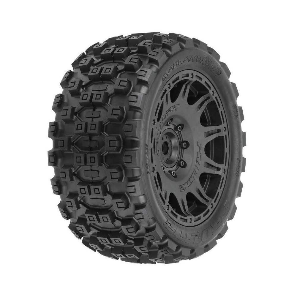 Pro-line Badlands MX57 5.7 Trs MTD Rmvble Hex Blk Raid (2) PRO1019811